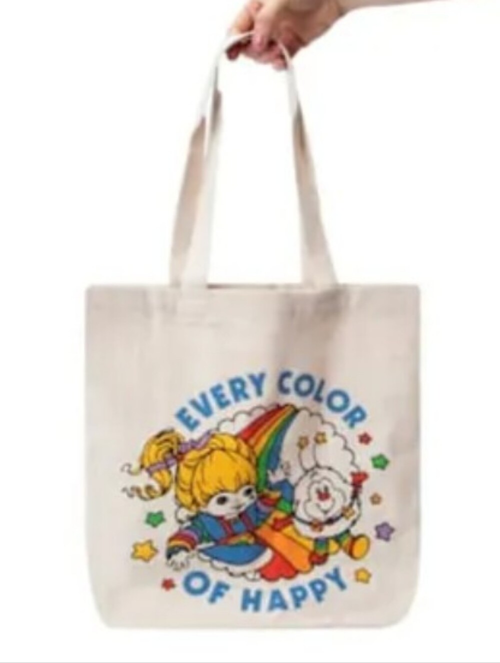 Rainbow Brite 'Every Color of Happy' 🌈 Canvas Tote Bag - Picture 4 of 9